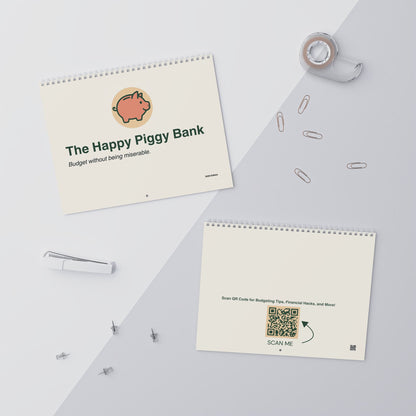 Happy Piggy Bank Budget Calendar